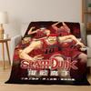 Manta de Franela de Dibujos Animados Slam Dunk Baloncesto Anime Manta Suave y Cálida Manta de Tiro para Dormitorio Sala de Estar Cama Viaje Picnic