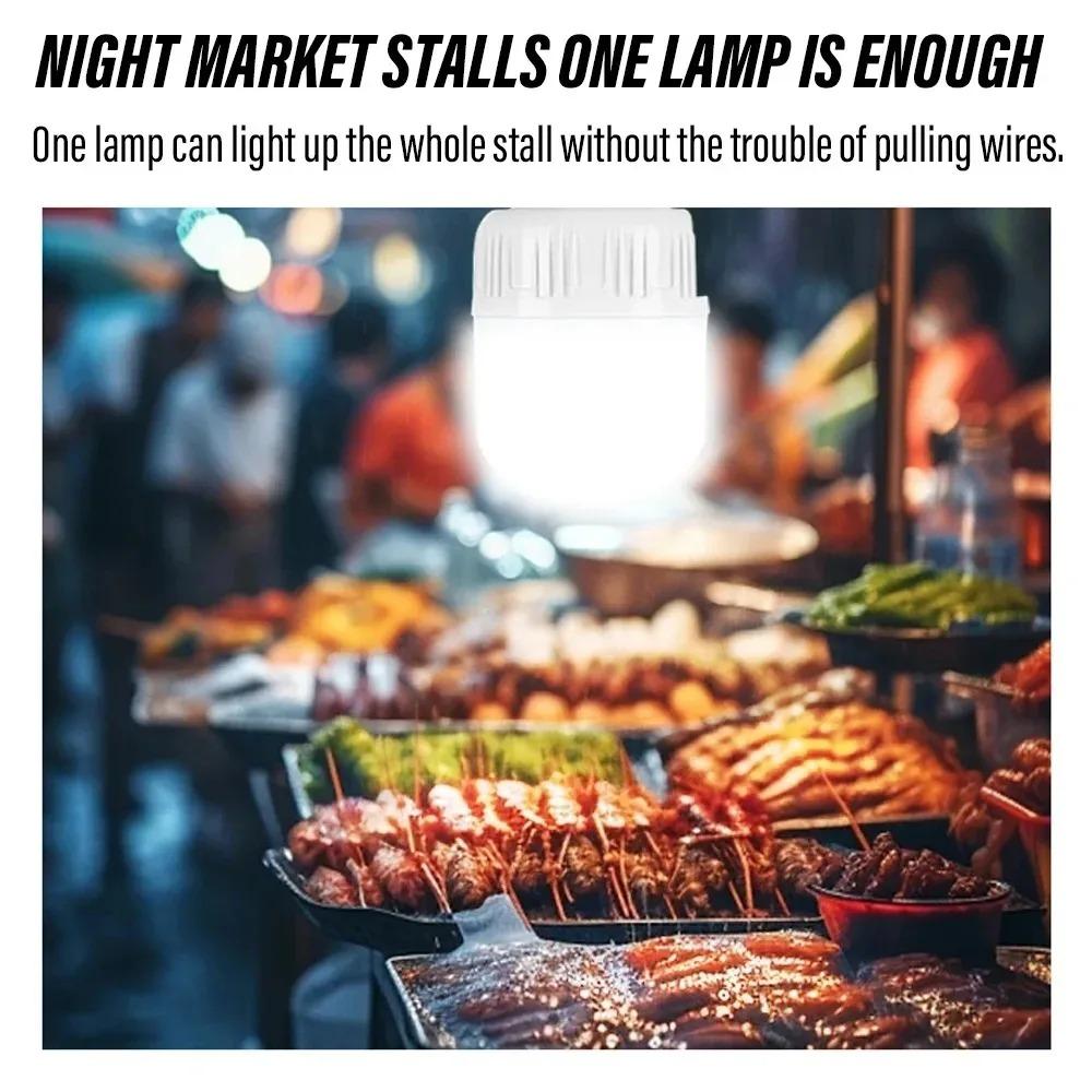 1-10pcs Outdoor USB Rechargeable LED Lamp Bulbs High Brightness Emergency Light Hook Up Camping Portable Lantern Night Lights