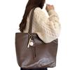 Fashionable Simple Soft Pitot Bag New Large-capacity Commuting Bag Female College Student Shoulder Bag for Class