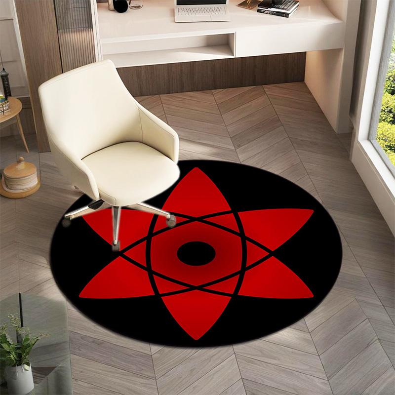 Famous cartoon NARUTO protagonist Uzumaki Naruto round carpet soft home decoration anti-slip door mat outdoor picnic mat carpet M2