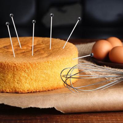 6 Stück Edelstahl Kuchen Tester Stäbchen Praktische Kuchen Tester Spieße Nadeln Wiederverwendbare Kuchen Testnadeln Backwerkzeuge