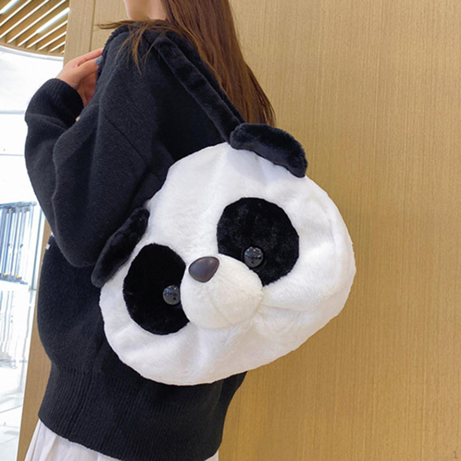 

Женская плюшевая сумка через плечо в форме панды, милая подмышка для улицы, четыре сезона