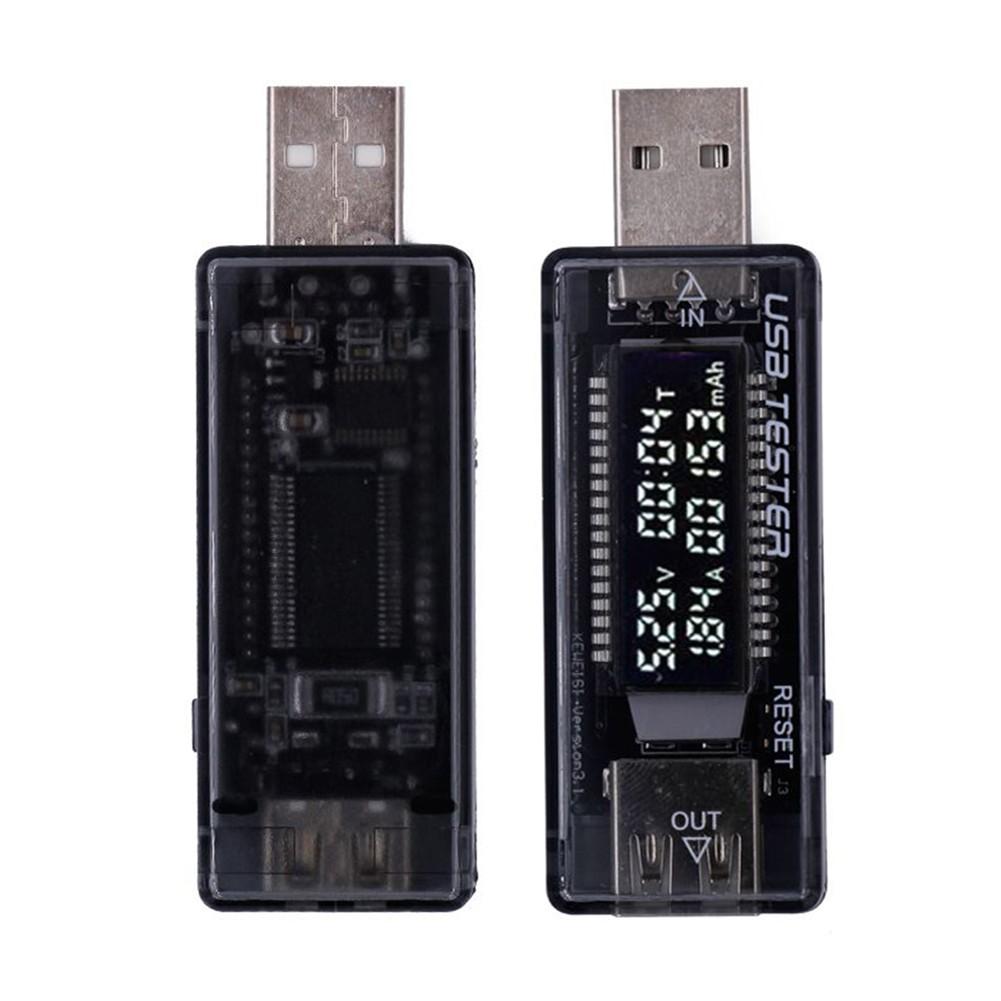 USB Current and Voltage Charger Capacity Tester USB 3-20V Charger Power Meter