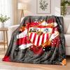 Sevilla FC Printed Flannel Blanket Warm Comfort Bed Throw For Indoor Home Decoration