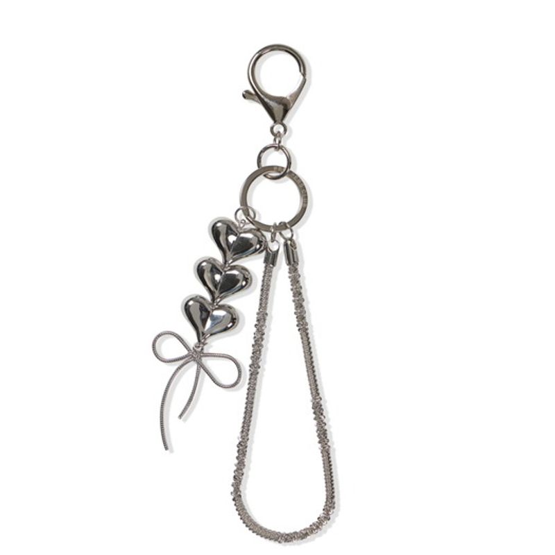 

PHONO PHONO LOVE RIBBON KEY RING Love Ribbon Strap Keyring Keychain One