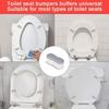 4 STÜCKE Universelle WC-Sitzschoner-Pads - Rutschfest Stark Klebend Gepolstert für Bidet, Ältere & Schwangerschaft Badezimmersicherheit Ac