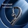 F19 Wireless Bluetooth Ear-Hook Sport Earphone with Noise Cancellation & Digital Display, Single Ear, 5.2