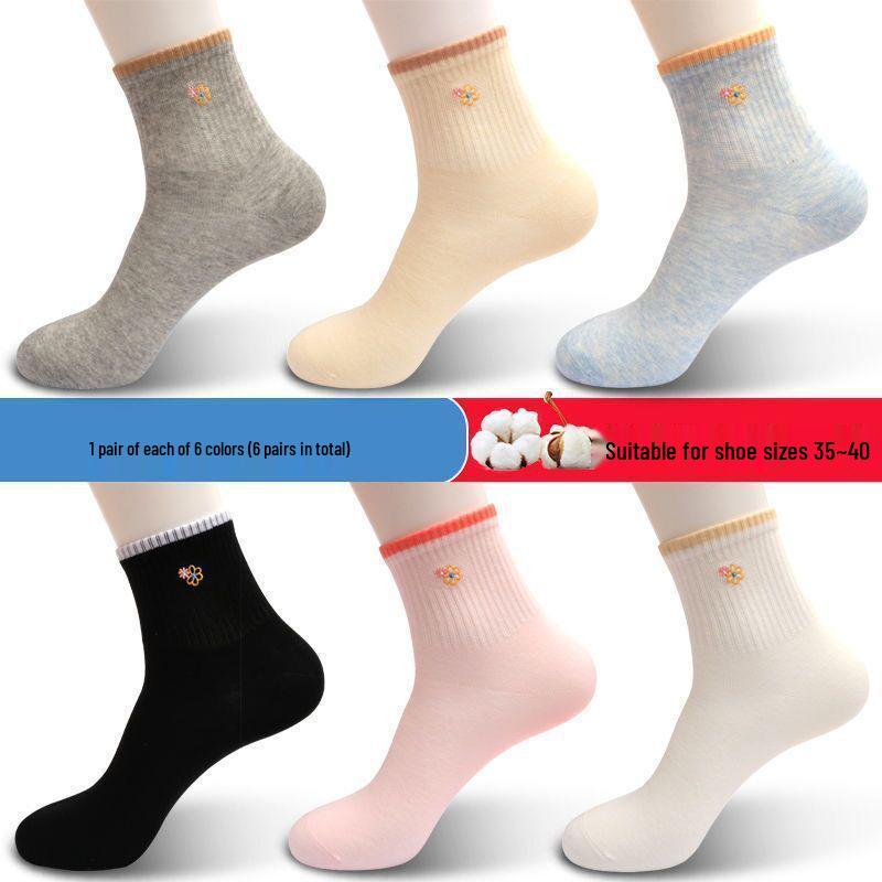 

Новый стиль женские носки до середины икры из чистого хлопка для повседневной носки и занятий спортом - Дышащие, устойчивые к запаху для всех сезонов. One Size