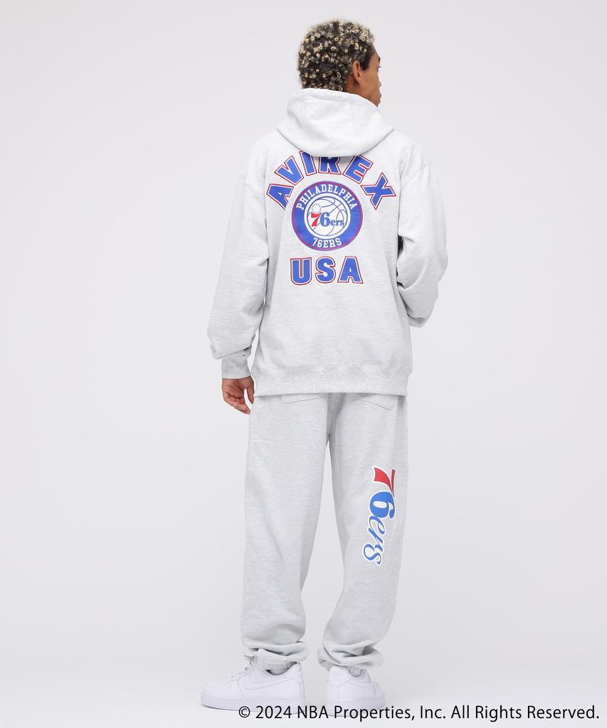 Avirex NBA Size Hoodie, Men's, M, 110, Blue, 783-5131003