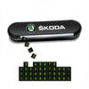 1Pcs Car Temporary Parking Card Plate Badge Car Styling for Skoda Octavia Fabia A7 Kamiq Kapoq Kodiaq Rapid SCALA Superb Yeti Derivati