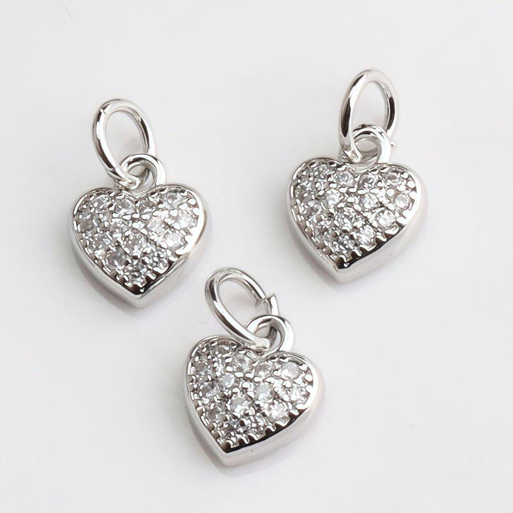 14k Goud Gevuld, Kleurbehoudend Hart Hanger Bedeltje voor Doe-het-zelf Sieraden