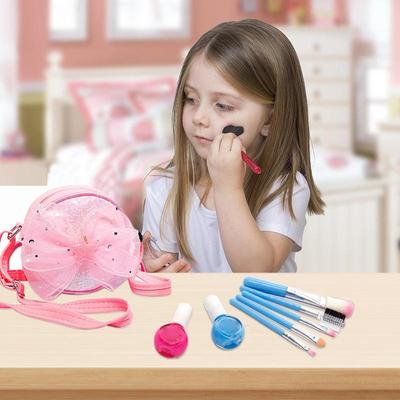 Waschbares Make-up-Set für Kinder Echtes Make-up-Set Make-up-Spielzeug-Set für Kinder Tragbares Kosmetiketui Verkleidungs-Make-up-Set für Kinder Mädchen