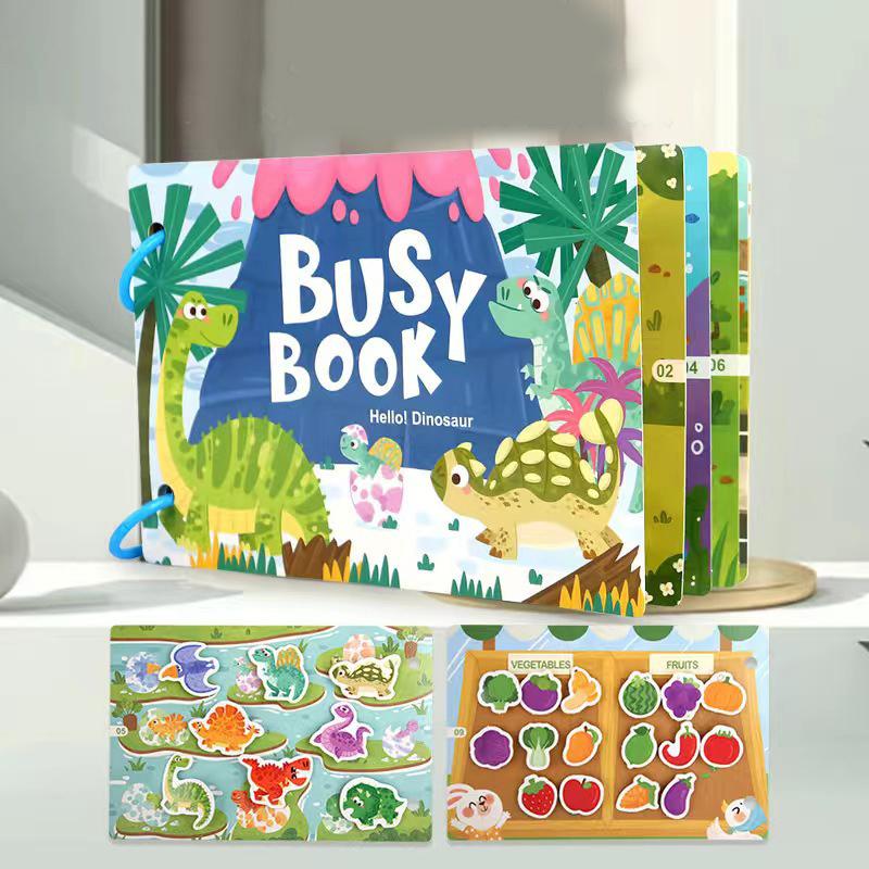 Kids Montessori Toys Quiet Book My First Busy Book DIY Puzzle Animal Numbers Matching Game Educational Toys For Children