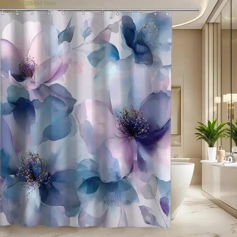 Ein Badezimmer-Duschvorhang zur Feier von Hochzeitsjubiläen, Enthält 12 Haken, Maße 70,87*70,87 Zoll, Perfekt für Zuhause