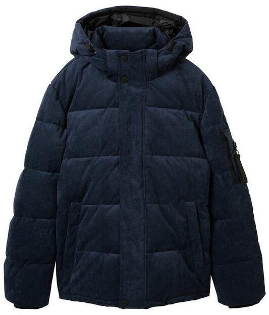 

Зимняя куртка Tom Tailor Kord Pufferjacke Mit Kapuze (1042208) sky captain navy corduroy M