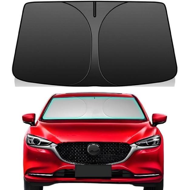 Windshield Sun Shade for -2025 Chevrolet/Chevy Blazer 240T Double-Layer Foldable Car Front Window Sunshade Accessories 240 T Sun Visor Protector