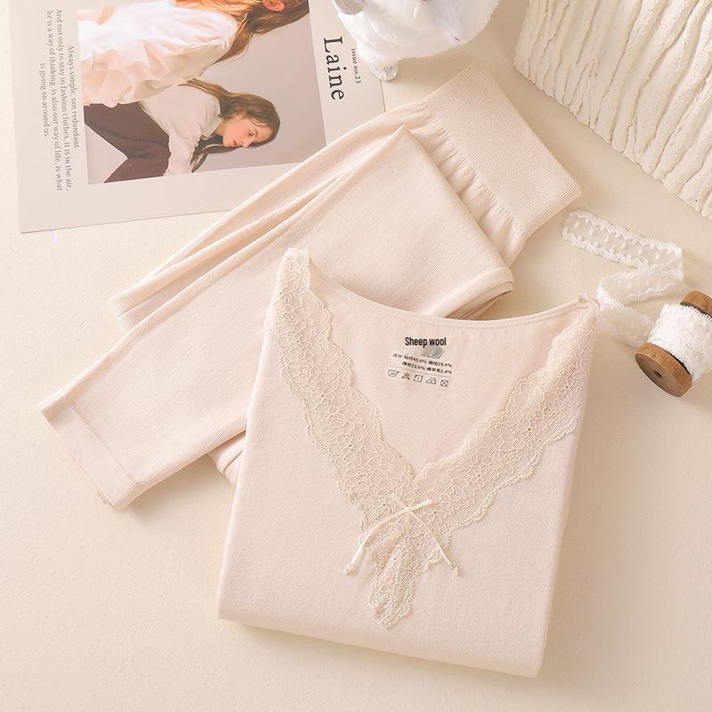 2025 Women's Seamless Thermal Body Shaping Set: Warm, Versatile Base Layer for Autumn/Winter