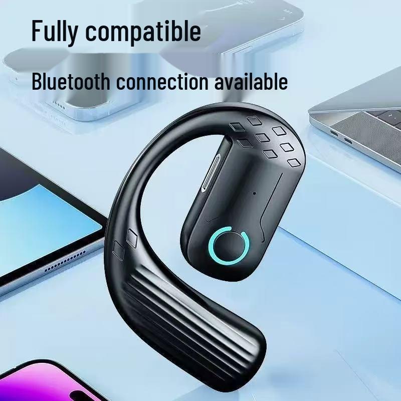Bone Conduction Bluetooth Headphones - Sweatproof Wireless In-Ear Earphones for Apple, OPPO, Huawei, vivo.