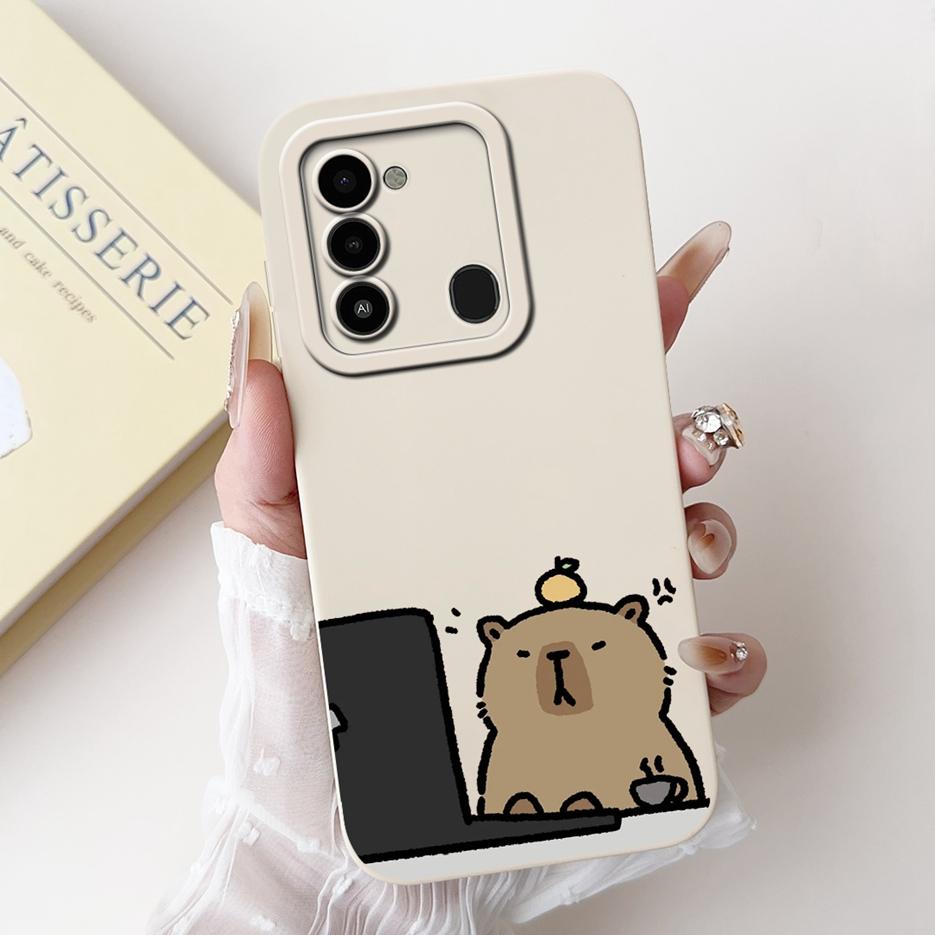 For Tecno Spark Go 2022 Case KG5 KG5h Cute Panda Cartoon Cover For Tecno Spark 8C Spark8C KG5k KG5j Phone Case Soft Fundas Coque