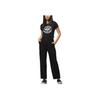 Vans Mid-Rise Solid Color Straight Leg Casual Pants Women Bottoms Black VN0A5JHJBLK