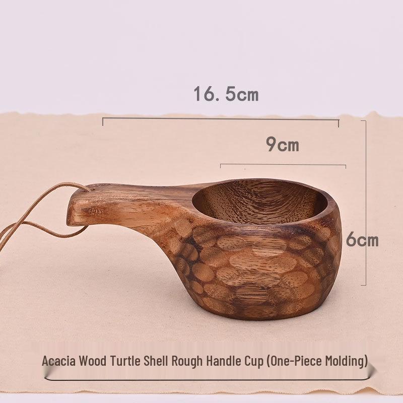 Walnut Finland Wooden Milk Cup - Creative, Portable Outdoor Design