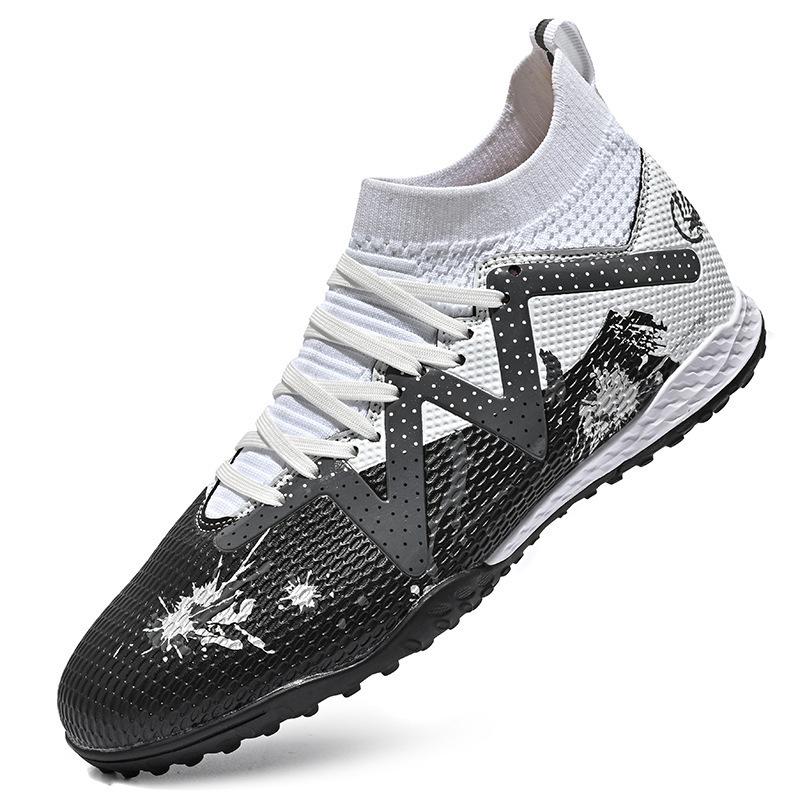 Football shoes Men's high-top broken nails Middle-aged children's students Youth men's competition training shoes AG training shoes
