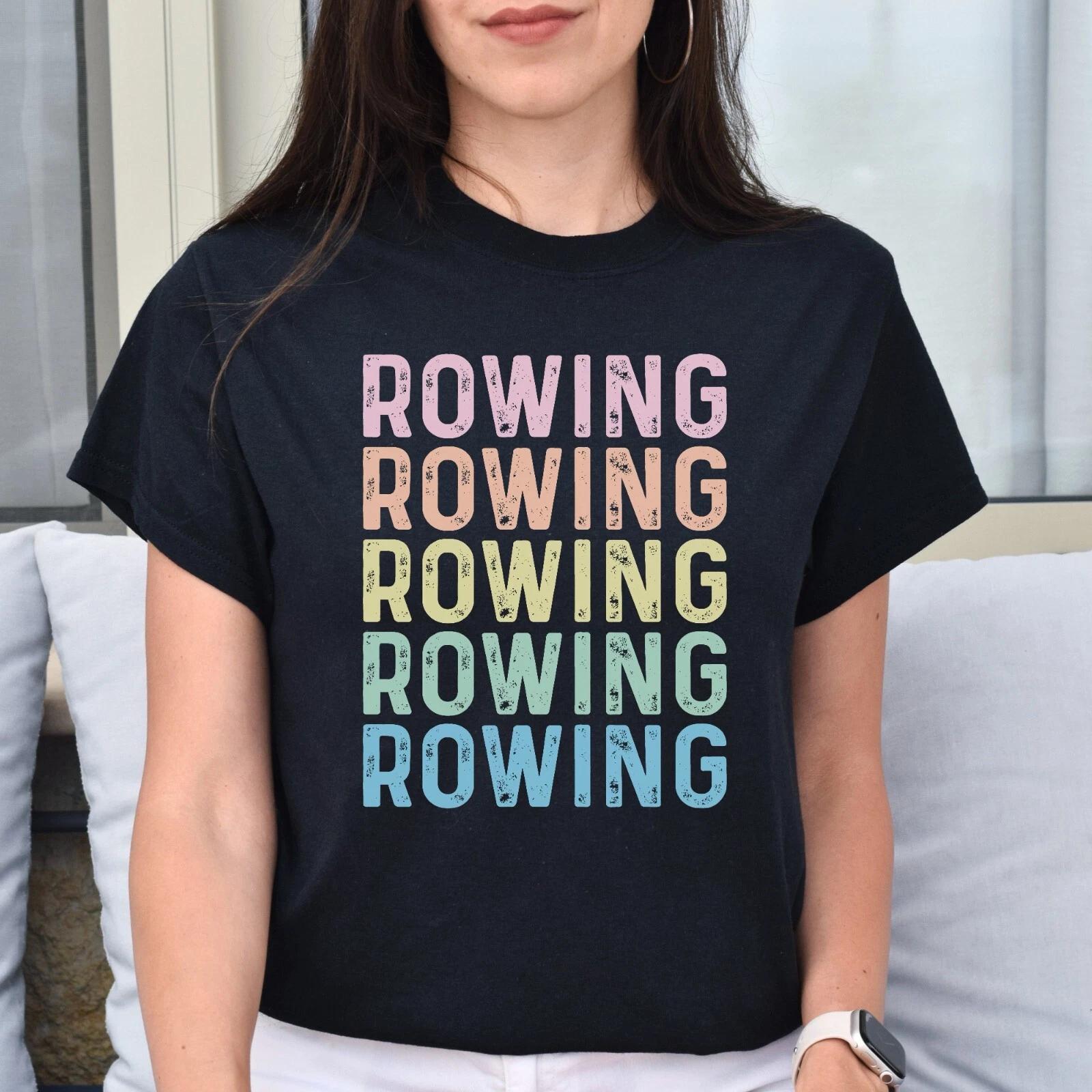 Rowing Unisex Shirt, Rower tee Black S-2XL 4XL