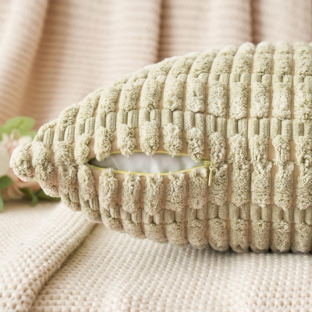 Kissenbezug aus Cord Sofakissen Kissen im nordischen Ins-Stil Unifarbenes Bettkissen