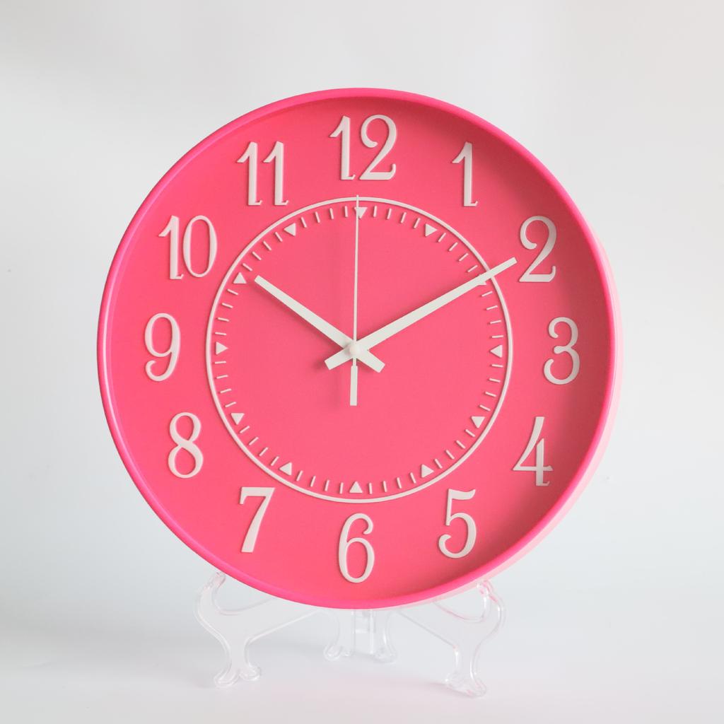 12 Zoll 30CM Leise Wanduhr, Kreativ und Modisch, Dreidimensionale Digitale Minimalistische Uhr für Zuhause Wohnzimmer