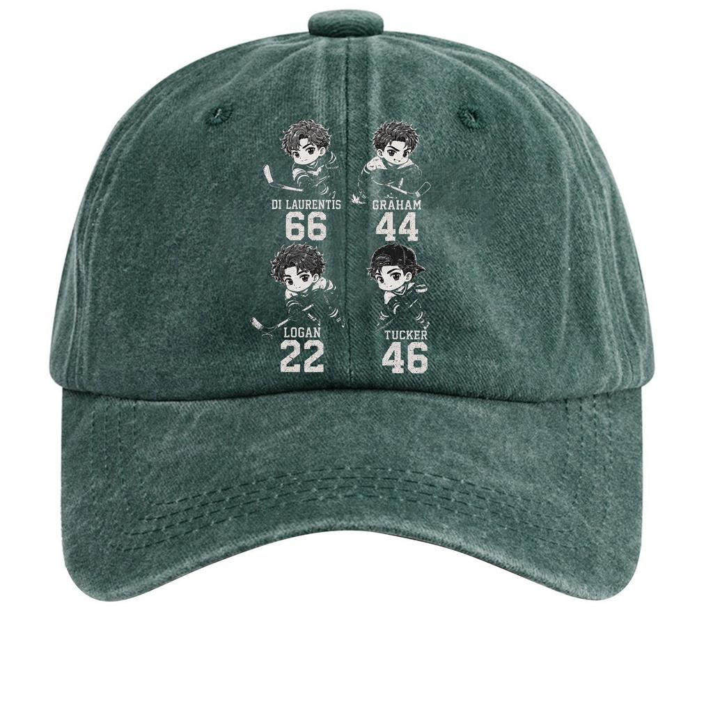 Washed Cotton Baseball Cap Vintage Soft Top Denim Hat Distressed Look Adjustable Back Strap Casual Style