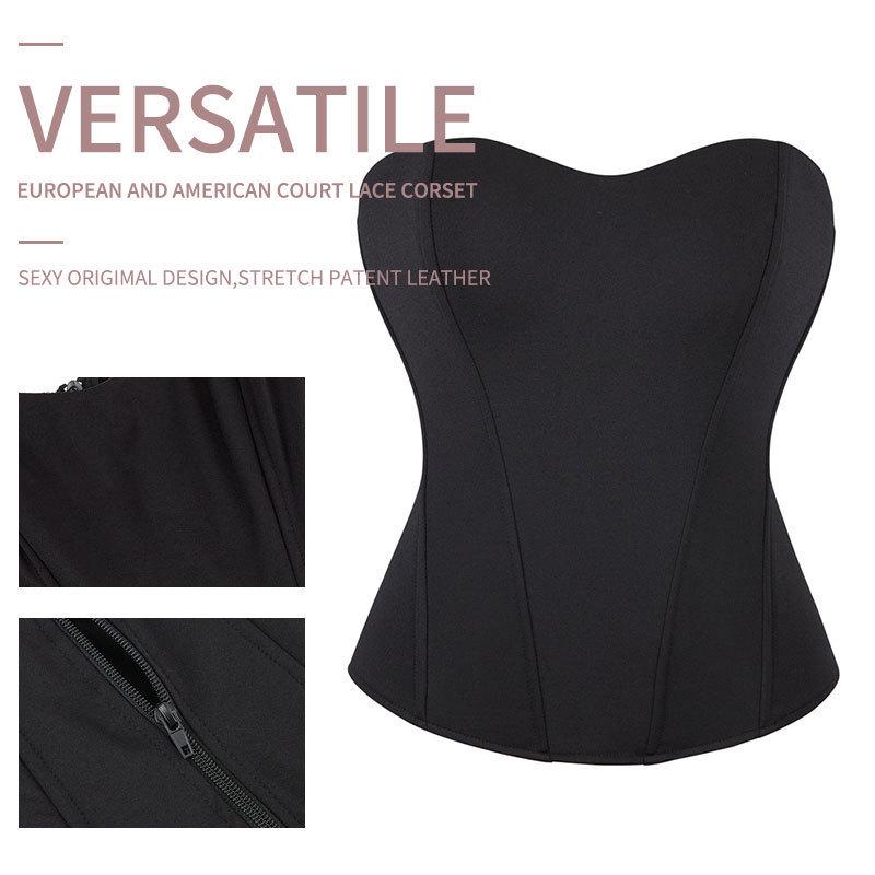 Seamless Zipper Waist Trainer Corset for Shaping & Support