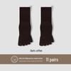 Women's Five-Finger Yoga Socks - Pure Cotton, Odor-Resistant, Sweat-Absorbent, Breathable, Antibacterial, Mid-Calf Toe Socks for Autumn/Winter.