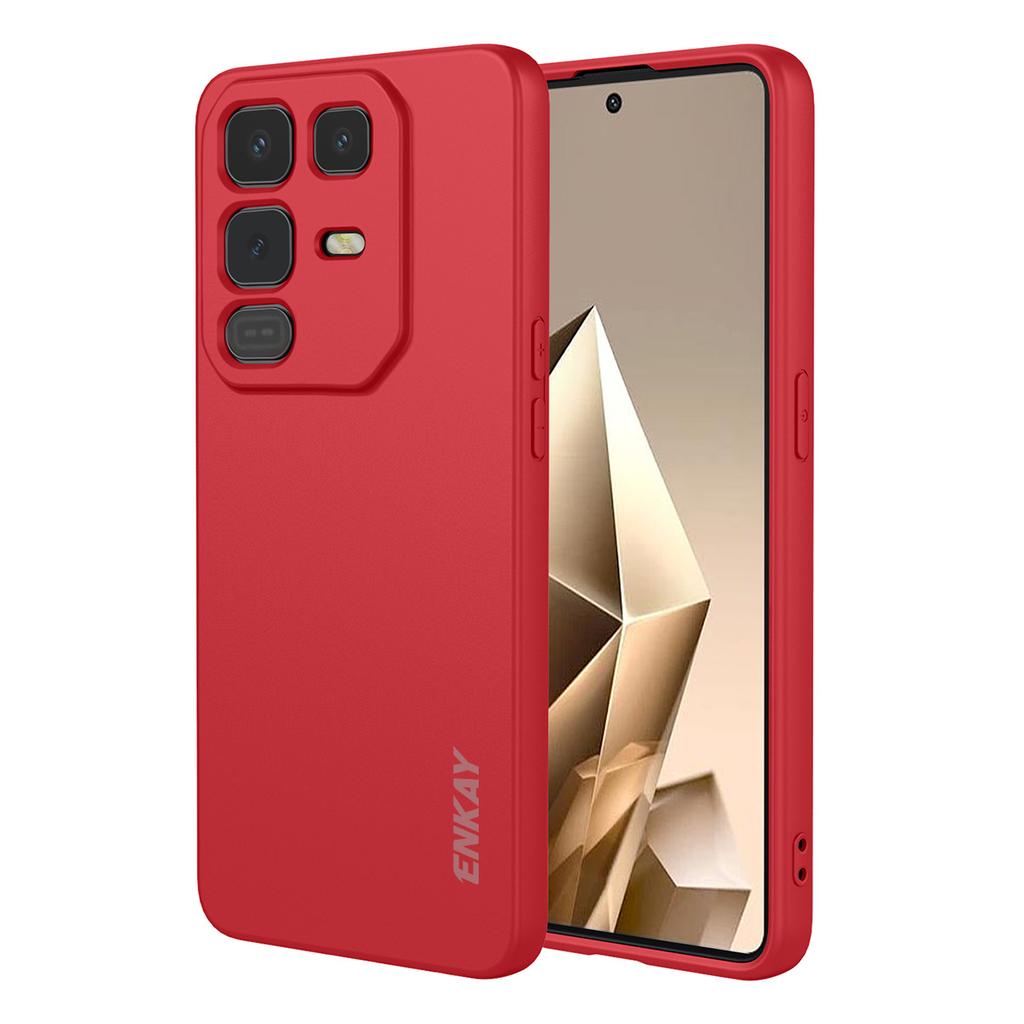 For Infinix Note 50 Pro+ 5G Silikondeksel ENKAY HAT PRINCE Rett Kant Mobiltelefon Bakdeksel