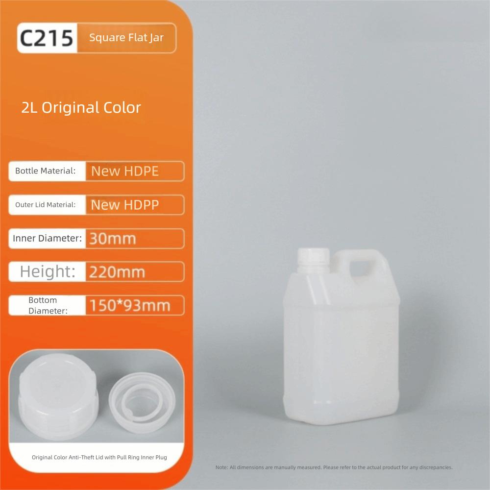 1/2/3/4/5/6/10L Plastic Airtight Bottle Food Grade Oil Jerrican Multipurpose HDPE Bucket  Yogurt