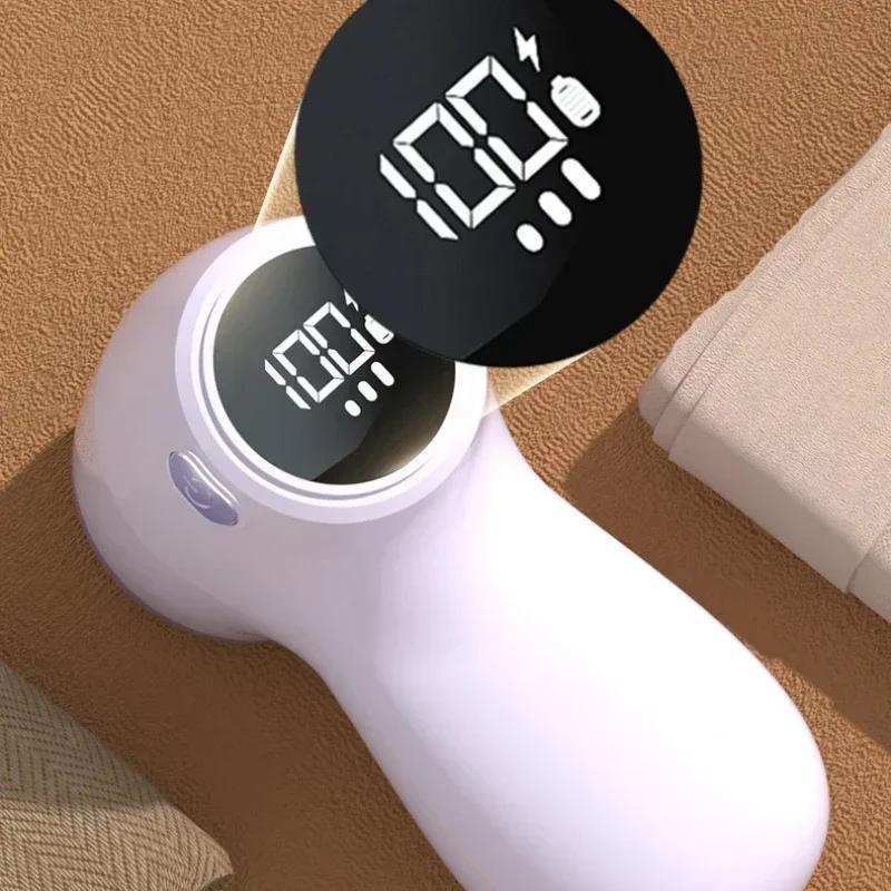 Tragbarer Fusselentferner für Kleidung Wiederaufladbarer Stoffrasierer 3 Geschwindigkeiten Elektrischer Fusselrasierer für Pullover USB Wiederaufladbar