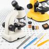 Children Students Rotatable Microscope Home Laboratory Adjustable 100X 400X 1200X Magnification Times LED Microscopes Magnifier