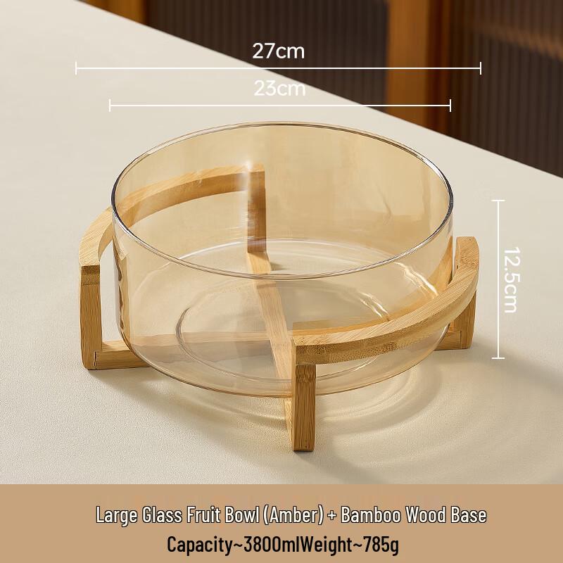 Luxury Modern Glass Fruit & Snack Plate