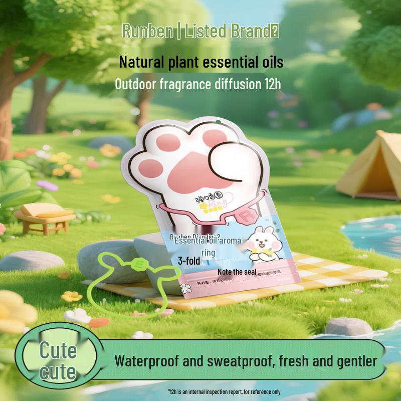 Runben Kids  Plant Essential Oil Mosquito Repellent Bracelets