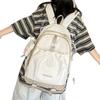 Schoolbag niche schoolbag junior high school high school students large capacity backpack high value simple universal college students versatile 