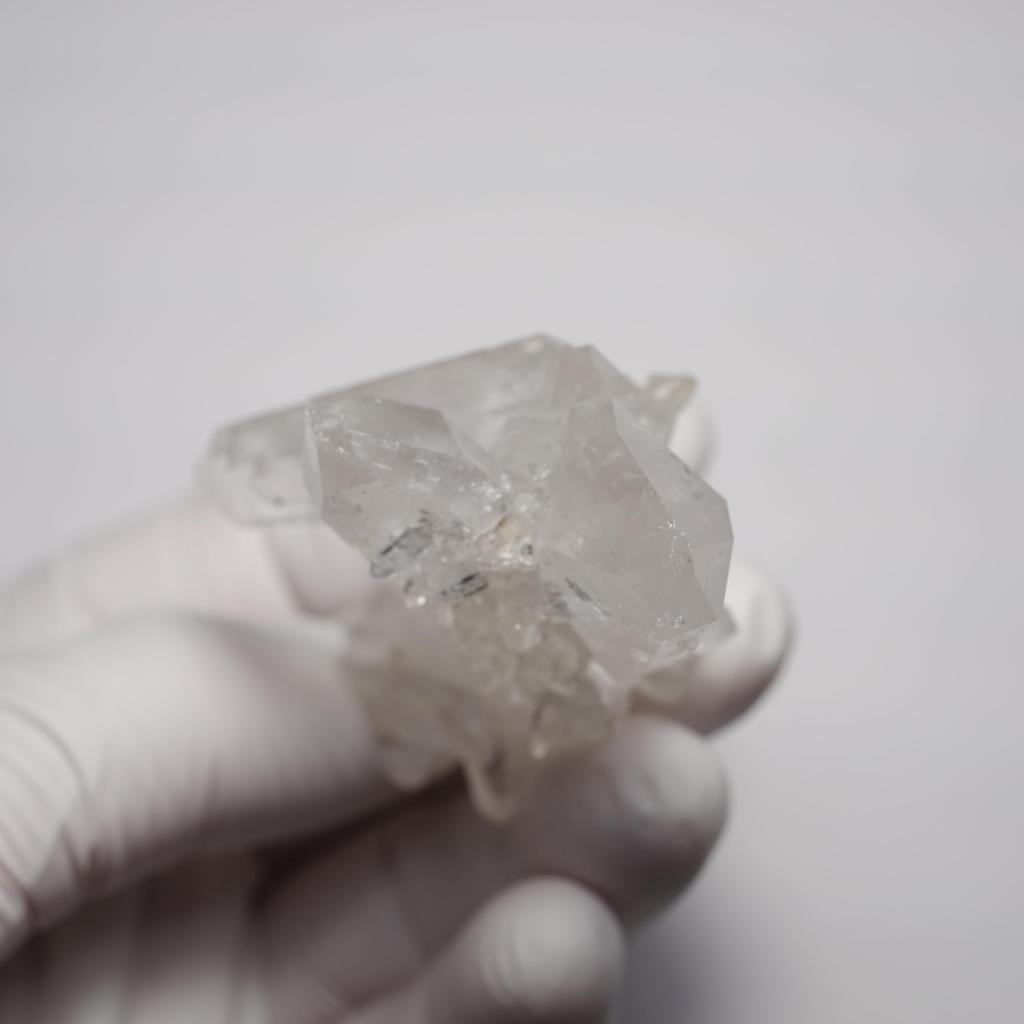 [N2 Stone Natural] Natural Quartz Crystal Cluster - Arkansas, USA - Specimen | (85 | "One-of-a-kind" Rough Stone: Approx. 46g, 48x28x49mm)