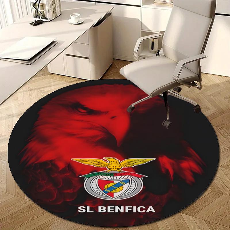 Personalized B-Benfica Round Chair Office Rug - Perfect for Mat, Office Chair & More - Ideal Gift for Birthdays and Holidays