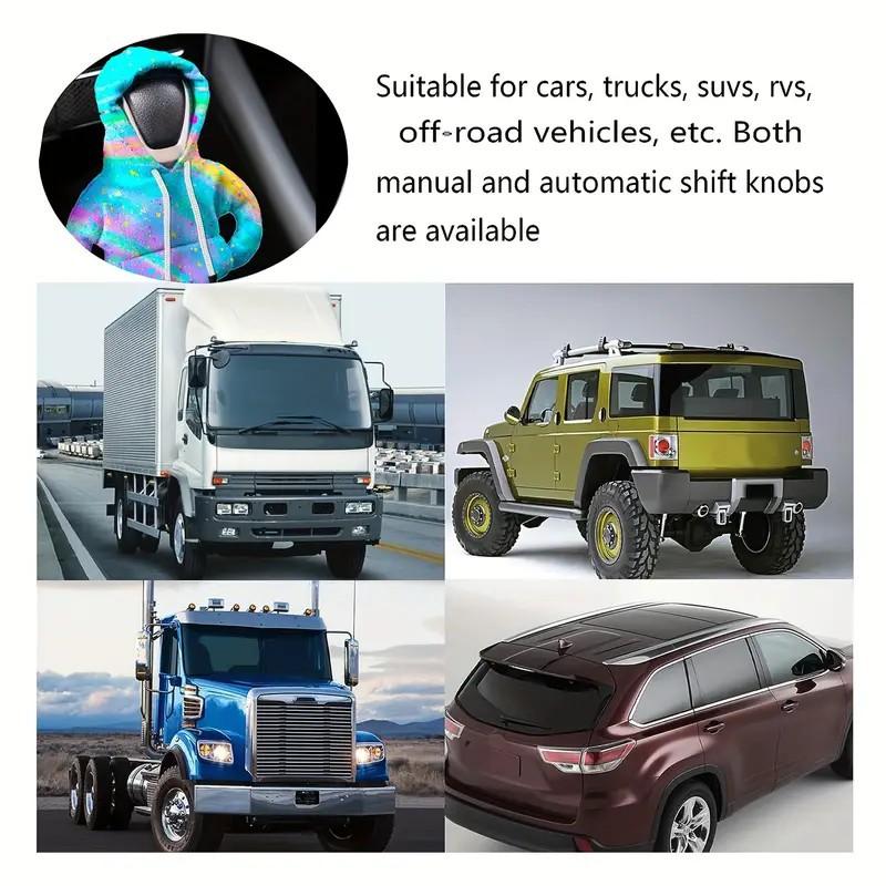 Car Gear Shift Hoodie Decoration Funny Gear Shift Cover Mini Universal Shift Knob Hoodie Cover for Car Interior Accessories Gift