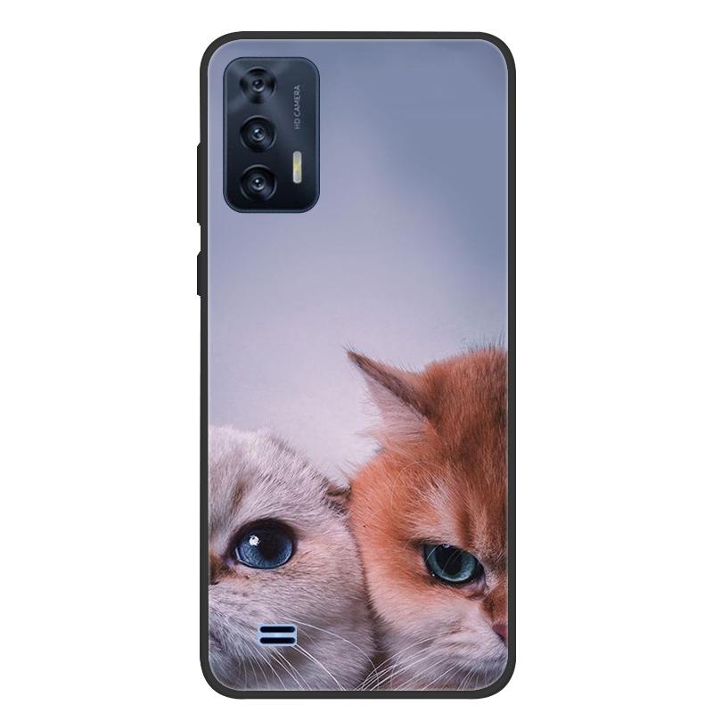 For OUKITEL C31 Case Butterfly Painted Soft Black Silicone Bumper Phone Cover for Oukitel C31 C 31 OukitelC31 Case Coque Fundas