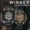 T-winner Men's Fashion Casual Hollow Mechanical Movement Automatic Mechanical Watch