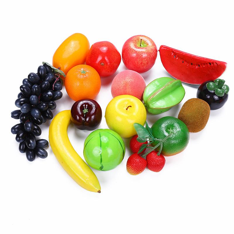 1 Set Artificial Fruits Home Realistic Faux Fruits For Centerpieces Party Dinning Tabel Decor Display Props Mix Fruits Set