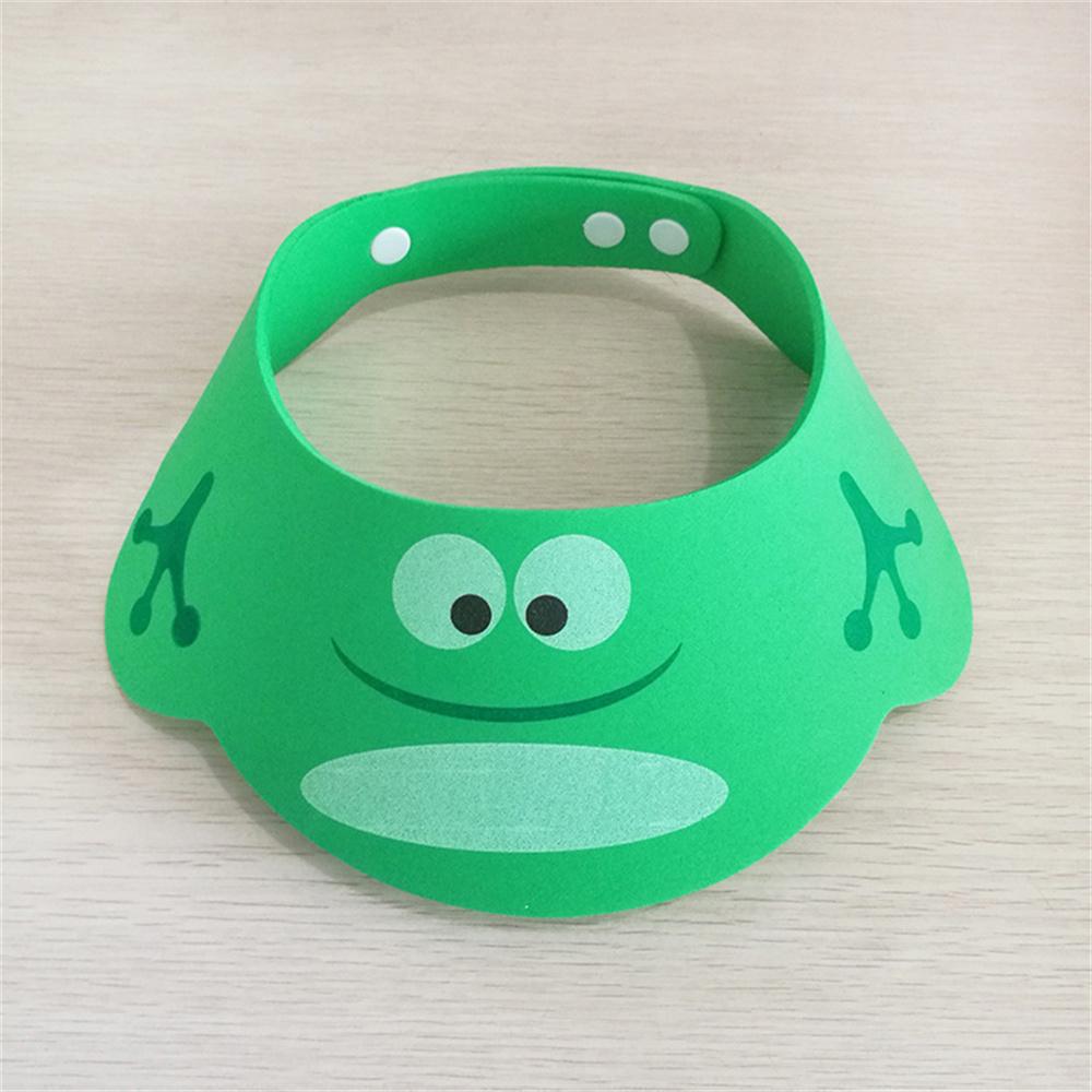 Cute Baby Bath Shower Cap Adjustable Kids Infant Girl Boy Ear Protection Shampoo Cap Children Hair Wash Hat Head Cover