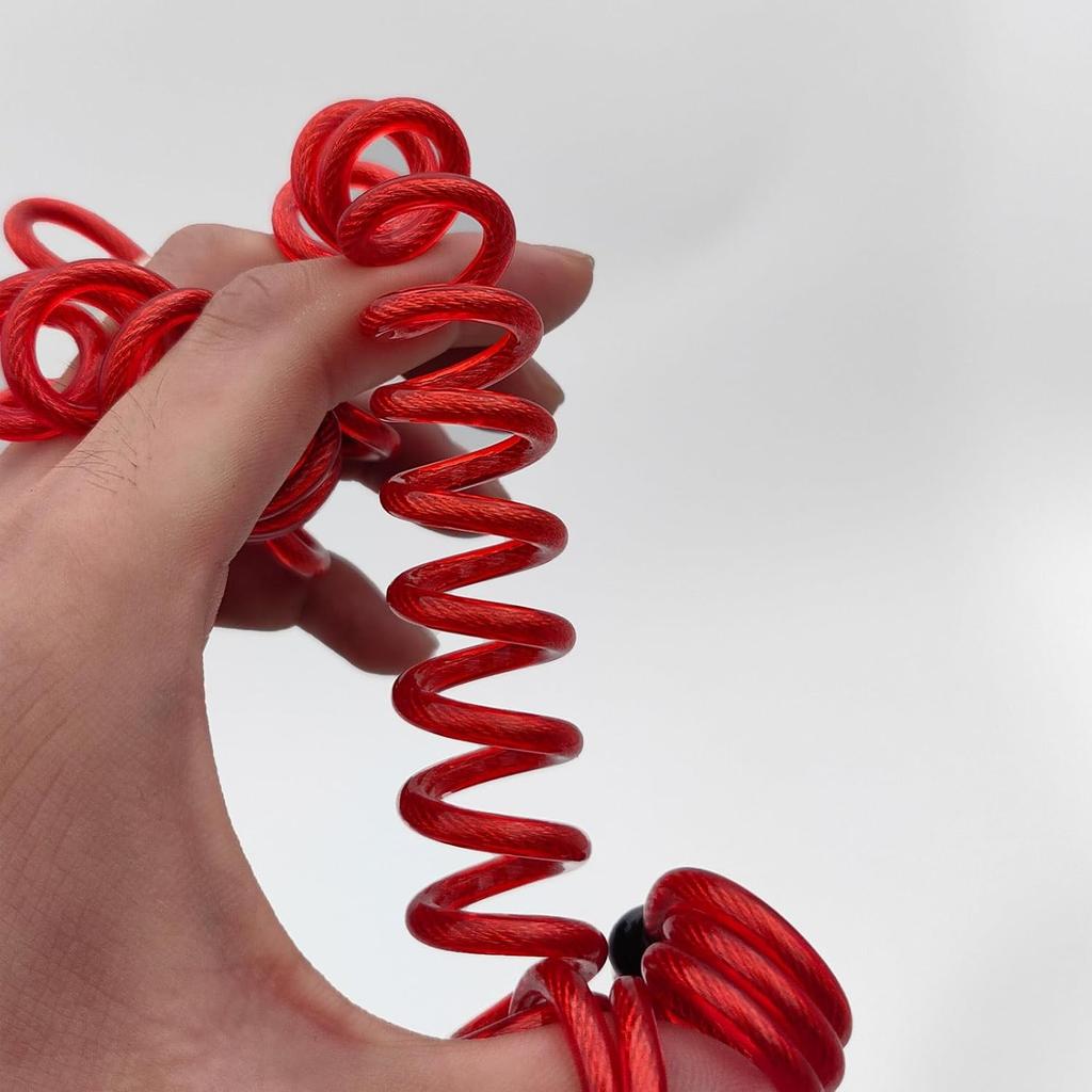 6FT Trailer Breakaway Safety Cable Blue 4Pcs Trailer Brake Away Cable, Trailer Breakaway Coiled Cable For RV Trailer Emergency Camper Breakaway