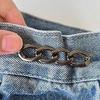 3Pcs Waist Button Adjustable 4-in-1 No-Sew Waist Buckle Alloy Waist Tightener for Jeans Skirts Sleeves Fits Most Waistbands