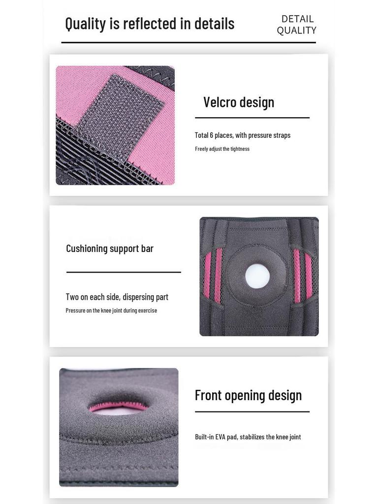 Enhanced Shock-Absorbing Knee Pad with Compression Straps