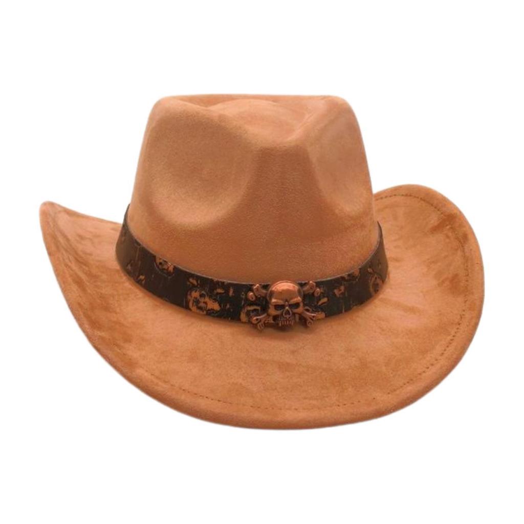 Western Cowboy Hat Performance Stage Jazz Hat Resort Style Skull Accessories Ethnic Style Top Hat